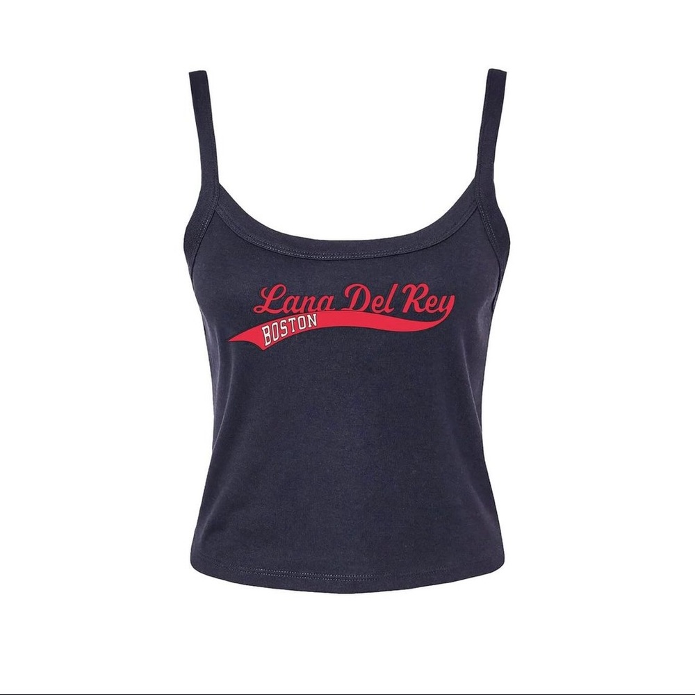 NWT Lana Del Rey Fenway Boston Size S Script Logo Camisole